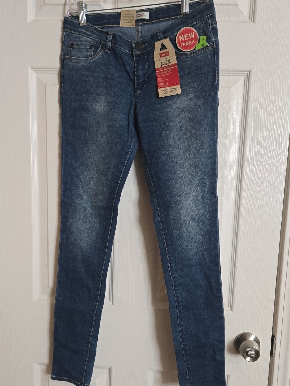 Levi's Dark Blue Skinny Jeans - Faded Stretch Denim